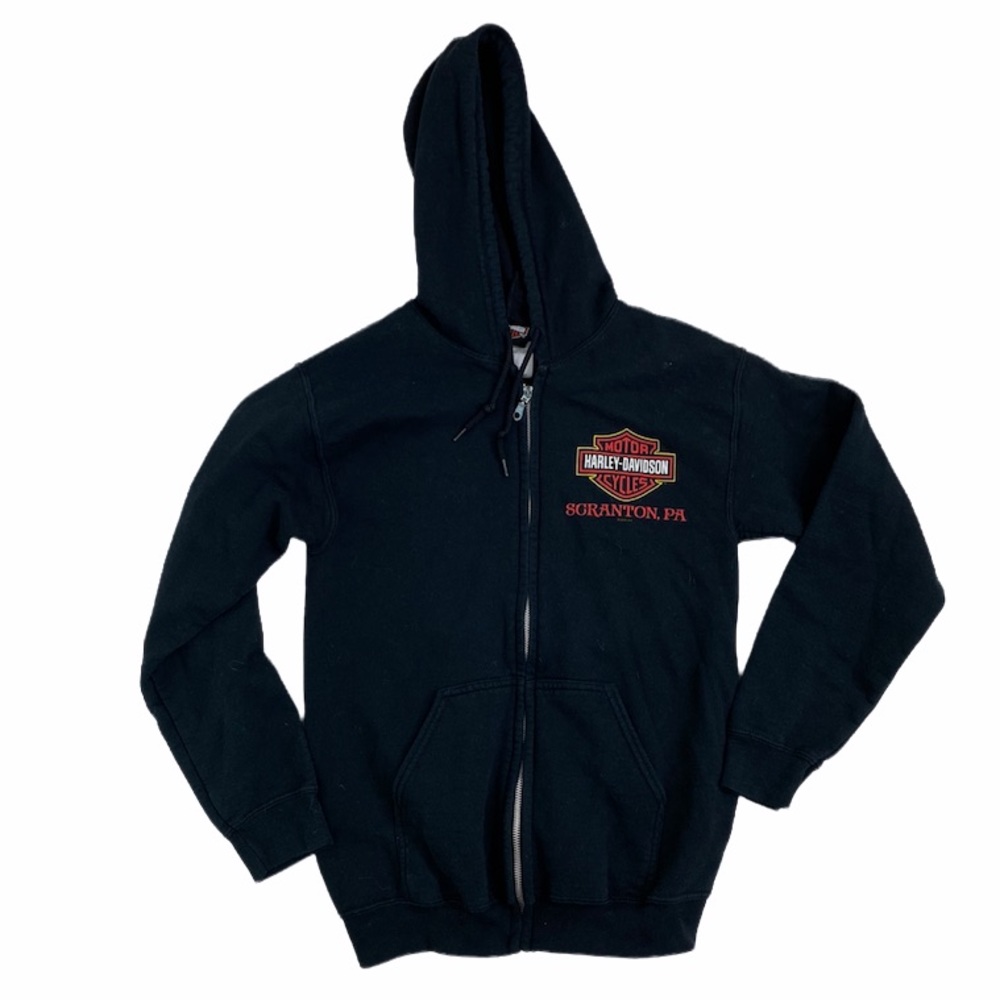 Harley-Davidson Black Full Zip Rommel Jacket Size S